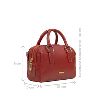 Load image into Gallery viewer, St. Martin 01 Red Leather Bowling Bag