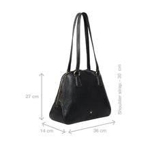 Load image into Gallery viewer, St. Martin 02 Black Leather Shoulder Bag