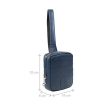 Load image into Gallery viewer, Bonaparte 01 Blue Leather Crossbody