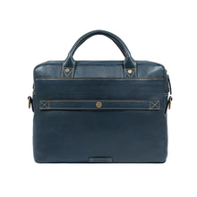Load image into Gallery viewer, Bonaparte 02 Blue Leather Briefcase
