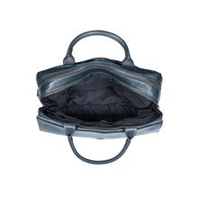 Load image into Gallery viewer, Bonaparte 02 Blue Leather Briefcase