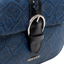 Load image into Gallery viewer, Electra 02 Blue Leather Sling Bag