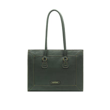 Load image into Gallery viewer, Hydor 02 Green Leather Tote Bag