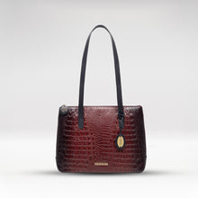 Load image into Gallery viewer, Galaxy 01 Red Leather Tote Bag