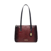 Load image into Gallery viewer, Galaxy 01 Red Leather Tote Bag