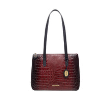 Load image into Gallery viewer, Galaxy 01 Red Leather Tote Bag