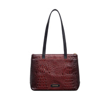 Load image into Gallery viewer, Galaxy 01 Red Leather Tote Bag