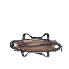 Load image into Gallery viewer, Galaxy 02 Blue Leather Tote Bag