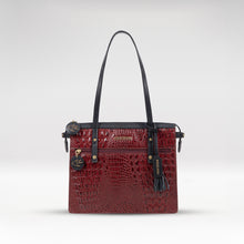 Load image into Gallery viewer, Galaxy 02 Red Leather Tote Bag