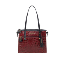 Load image into Gallery viewer, Galaxy 02 Red Leather Tote Bag
