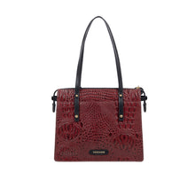 Load image into Gallery viewer, Galaxy 02 Red Leather Tote Bag