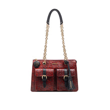 Load image into Gallery viewer, Lunara 02 Red Leather Shoulder Bag