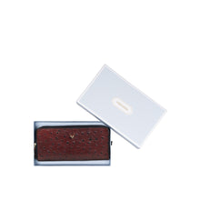 Load image into Gallery viewer, Lunara W1 Red Leather Double Zip Around Wallet