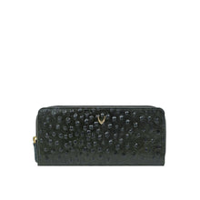 Load image into Gallery viewer, Lunara W1 Green Leather Double Zip Around Wallet
