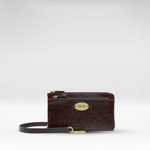 Load image into Gallery viewer, Lunara W2 Brown Leather Sling Wallet