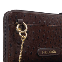 Load image into Gallery viewer, Lunara W2 Brown Leather Sling Wallet