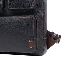 Load image into Gallery viewer, Hydor 03 Black Leather Backpack