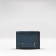 Load image into Gallery viewer, Hydor W2 Blue Leather Bi Fold Wallet