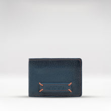 Load image into Gallery viewer, Hydor W2 Blue Leather Bi Fold Wallet