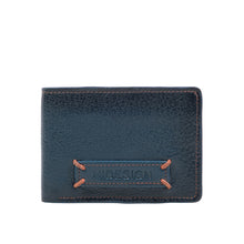 Load image into Gallery viewer, Hydor W2 Blue Leather Bi Fold Wallet