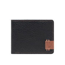 Load image into Gallery viewer, Hydor W3 Black Leather Bi Fold Wallet
