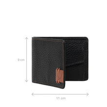 Load image into Gallery viewer, Hydor W3 Black Leather Bi Fold Wallet