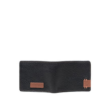 Load image into Gallery viewer, Hydor W3 Black Leather Bi Fold Wallet