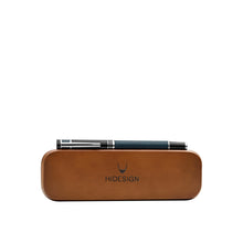 Load image into Gallery viewer, Dupleix Blue Leather Fountain Pen