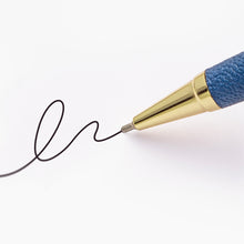 Load image into Gallery viewer, Marianne Blue Leather Gel Pen