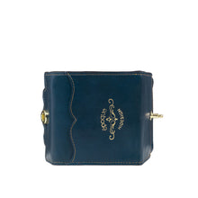 Load image into Gallery viewer, Comtesse W1 Blue Leather Tri-Fold Wallet