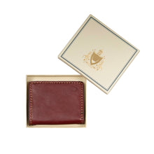 Load image into Gallery viewer, Baron W1 Red Leather Bi-Fold Wallet