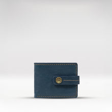 Load image into Gallery viewer, Baron W2 Blue Leather Bi-Fold Wallet