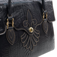 Load image into Gallery viewer, Comtesse 02 Black Leather Tote Bag