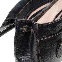 Load image into Gallery viewer, Comtesse 02 Black Leather Tote Bag