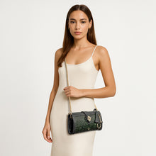 Load image into Gallery viewer, Marquise 05 Olive Leather Sling Bag