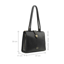 Load image into Gallery viewer, Normandie 02 Black Leather Sling Bag