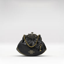Load image into Gallery viewer, Versailles 01 Black Leather Sling Bag