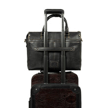 Load image into Gallery viewer, Baron 01 Black Leather Briefcase