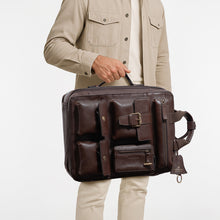 Load image into Gallery viewer, Baron 02 Brown Leather Backpack