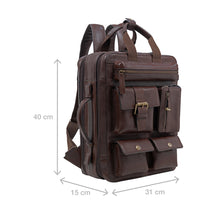 Load image into Gallery viewer, Baron 02 Brown Leather Backpack
