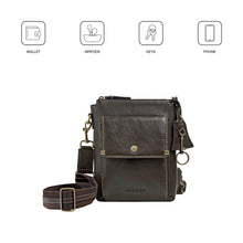 Load image into Gallery viewer, Viscounti 01 Olive Leather Crossbody