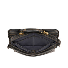 Load image into Gallery viewer, Viscounti 02 Black Leather Briefcase
