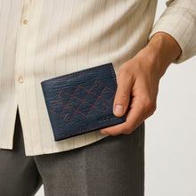 Load image into Gallery viewer, Big Sur W2 Blue Leather Bi-Fold Wallet
