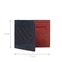 Load image into Gallery viewer, Big Sur W2 Blue Leather Bi-Fold Wallet