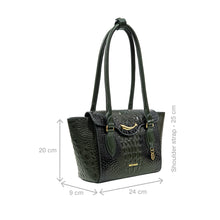 Load image into Gallery viewer, Bolinas 01 Green Leather Shoulder Bag
