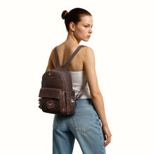 Load image into Gallery viewer, Coachella 01 Brown Leather Backpack