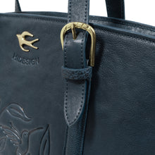 Load image into Gallery viewer, Montmartre 02 Blue Leather Tote Bag