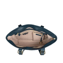 Load image into Gallery viewer, Montmartre 02 Blue Leather Tote Bag