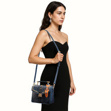 Load image into Gallery viewer, Spirit 01 Blue Leather Sling Bag