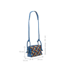 Load image into Gallery viewer, Woodstock 01 Blue Leather Crossbody